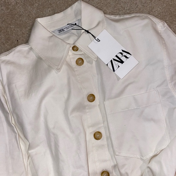ZARA MINI SHIRT DRESS - Picture 8 of 12